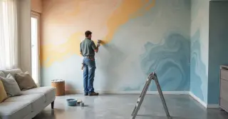 Pintura com Efeito Degradê e Marmorizado Sorocaba SP